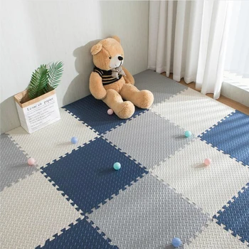 18 vienetų vaikų kūdikių EVA putų žaisti puzzle kilimėlį, juoda ir balta grandine fitneso grindų plytelių, kilimų ir vaikų kilimas