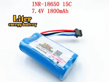 18650 7.4 V, 1800Mah 15C Li-ion Baterija Dalys MJX T40 T40C F39 F49 T39 Syma 822 Upi U12A Syma S033G Q1 Tianke H100