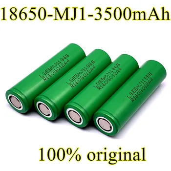 18650 Baterija MJ1 3.7 v 3500 mah Ličio Įkraunama Baterija, Žibintuvėlis be baterijų 18650 LG MJ1 3500mah baterija