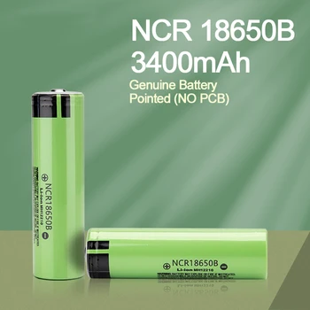18650 Ličio Įkraunama Baterija Naujas NCR18650B 3400mah Už baterija elektrinis dviratis Žibintuvėlio baterijos (NR. PCB)