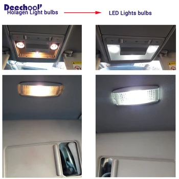 18pcs Canbus LED Atbulinės Šviesos lemputės+Licenciją Plokštelės Šviesos Lempa+vidinė Šviesa+Parkavimo Žibintas VW POLO 6R 6C už POLO MK5 09-17
