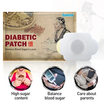 18pcs Sumifun cukriniu Diabetu Gipso Stabilizuoja Cukraus kiekį Kraujyje Pusiausvyrą Gydymo Cukraus Balansas Natūralių Žolelių Diabeto Gipso D3057