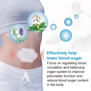 18pcs Sumifun cukriniu Diabetu Gipso Stabilizuoja Cukraus kiekį Kraujyje Pusiausvyrą Gydymo Cukraus Balansas Natūralių Žolelių Diabeto Gipso D3057