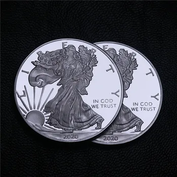 1987-2020 1 oz American Silver Eagle Monetos Sidabruoti Laisvės Statula Sidabro Moneta Sidabrinė Juosta Nėra Magnetinių Kopija