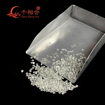 1CT krepšys-IJ balta spalva 0,9 mm 2,9 mm mažo dydžio, sintetinių moissanites apvalios formos prarasti akmens padaryta NAK