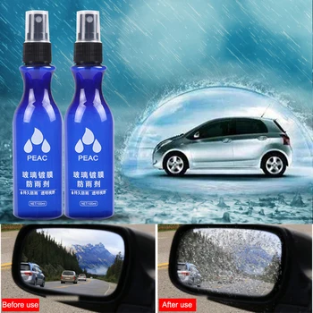 1PC 100ML Automobilio galinio vaizdo Veidrodis Rainproof Agentas Nano-hidrofobinės Dangos Ilgai veikiantis Vandens Repelentas Automobilių Plovimo Priežiūros TSLM1