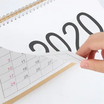 1Pc 2019 2020 Paprastas Stalas Ritė Kalendorius Desktoptop Stalo Kalendoriai 