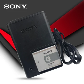 1pc/daug Originalus Sony NP-BK1 NP BK1 Fotoaparato Bateriją DSC W190 S750 S780 S950 S980 W370 W180 DSC-W190 S750 DSC-S780 + Kroviklis