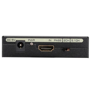 1pc HDMI-compatibleI Audio Extractor 1080P su HDMI suderinamų Garso Išgavimas Optinis SPDIF RCA Analoginio Garso Extracter Konverteris