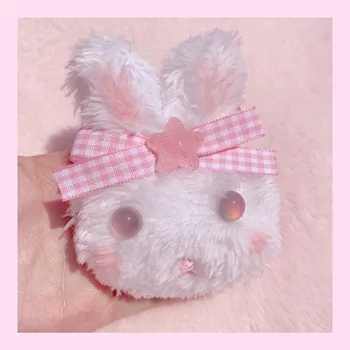 1pc Mielas Minkštas Rabbit Pliušinis lėlės Emblemos mielas Piktogramos Kuprinė Pin Sagė Ženklelis pliušiniai žaislai mergaitėms, dovanos