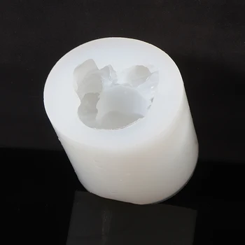 1Pc Naujas 3D Buda Muilo Formų Silikono Žvakių Liejimo Lankstus 
