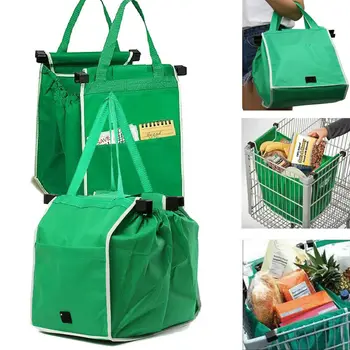 1pc prekybos centruose, Pirkinių Krepšys Daugkartinio naudojimo Didelį Sulankstomas Eco-friendly Vežimėlio Dideli Mados Aplinkos Pajėgumų Tote Bag