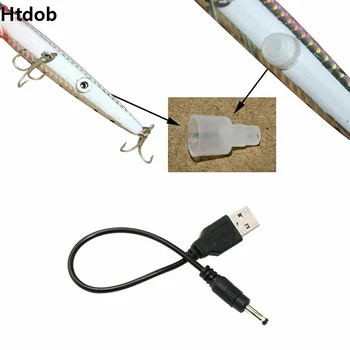 1PC USB Įkraunamas LED Šviesos Žvejybos Masalas Trūkčiojimas Žvejybos Masalas, Jaukas, Kabliukai Vibracijos Elektroninių Žvejybos Jaukų Jaukų Bass Rinkinys