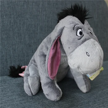 1pcs 35cm Originalus Pilka Eeyore Donkey Daiktų, Gyvūnų Minkštas Pliušinis Žaislas Lėlės Gimtadienio Vaikams & Gril draugui, Dovanos įdaryti žaislas