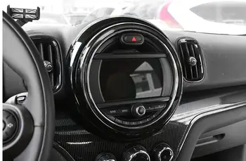 1pcs 8.8 colių anglies pluošto automobilį Centrinis kontrolės ekranas dekoratyvinis shell automobilių lipdukai automobilio stilius BMW ir MINI nauji tautietis F60