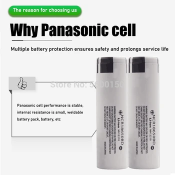 1PCS Naujas Originalus Panasonic NCR18650BD 3.7 v 3200mah 18650 Ličio Įkraunama Baterija NCR 18650BD Nešiojamas Žibintuvėlis ląstelių