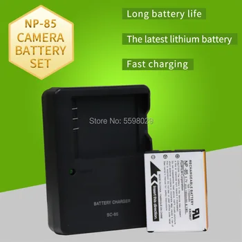1pcs NP-85 NP85 Baterija + 1PCS BC-85 Kroviklis Fuji Fujifilm FinePix SL240 SL260 SL280 SL300 SL305 SL1000 S1