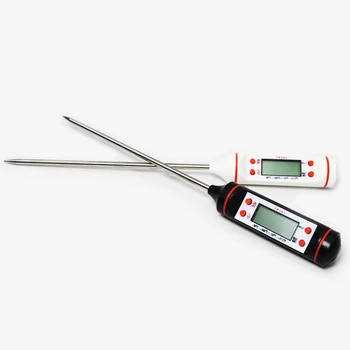 1pcs virtuvės naftos termometras barbekiu kepimo temperatūros matavimo elektroninė maisto adata termometras be baterijos