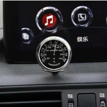 1Pcs Šviesos Automobilių laikrodis Automobilio Termometras Elektroninis Žiūrėti Grafiką, Skaitmeninę Kvarco Žiūrėti Automobilių Reikmenys