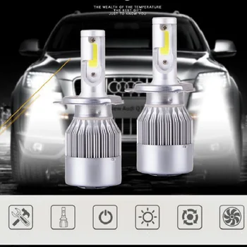 1set h1 led Automobiliui LED Žibintų Super Ryškus LED automobilio lemputė h4 h7, led canbus Automobilių Žibintų Lemputės turbo led boslla kulka žibintai