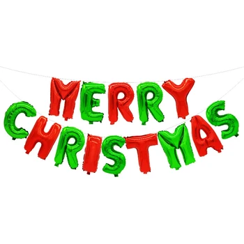1set Navidad Kalėdų Linksmų Kalėdų laiškas folija Balionai Santa Sąlyga Naujųjų Metų latekso Kolbų Namuose Kalėdų Dekoracijos žaislai