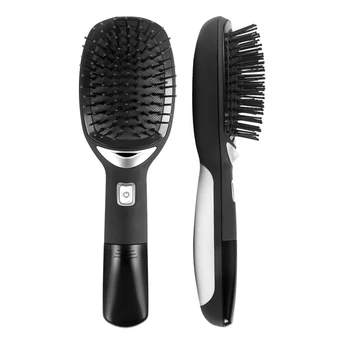2.0 Joninės Elektrinės Hairbrush Nešiojamų Joninis Plaukų Šukos Stiprių Neigiamų Jonų Išleidimo Straighting Plaukų Anti-static Magija Plaukų Šepetys