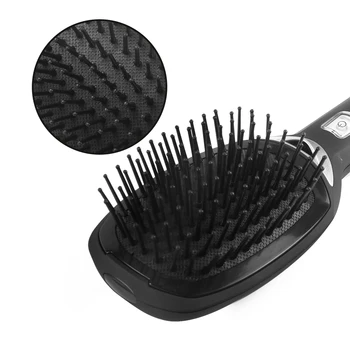 2.0 Joninės Elektrinės Hairbrush Nešiojamų Joninis Plaukų Šukos Stiprių Neigiamų Jonų Išleidimo Straighting Plaukų Anti-static Magija Plaukų Šepetys
