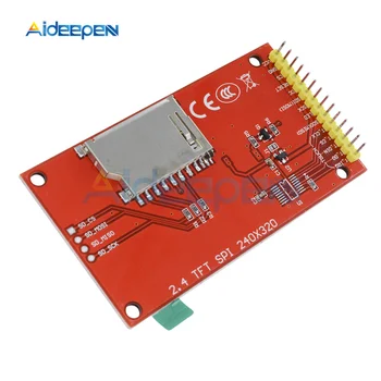 2,4 colių 240x320 SPI TFT LCD Nuoseklųjį Prievadą Modulis 3.3 V 5V PCB Adapteris Micro SD Kortelės ILI9341 2.4