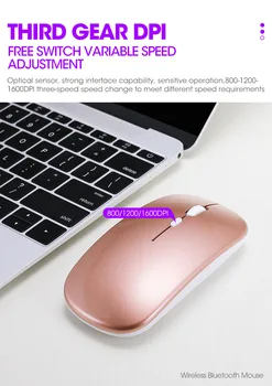 2.4 G Bevielio + Bluetooth 5.0 Pelės Žaidėjus RGB Šviesos Wireless Gaming Mouse 