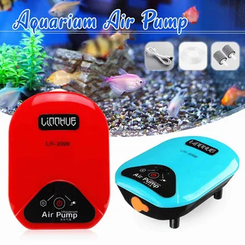 2-IN-1 Akvariumo Oro Siurblį Žuvų Bakas Tvenkinyje Deguonies Siurblys USB Li-ion Baterija Mini Akvariumo Žuvų Bakas Reikmenys, Lauko Žvejybos Įrankiai