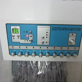 2 in 1 Elektrodas Micro Dabartinės rusijos Banga Kūno Raumenų Stimuliatorius EMS Mašina su Kvadrato Formos Šilumos Pagalvėlės