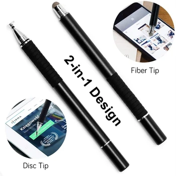 2 in 1 Stylus Pen Piešimo Tablet Rašikliai Universalus Capacitive Ekrano Caneta Touch Pen Judriojo Telefono ryšio Smart Pen Priedai