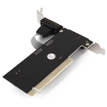 2 port PCI serial DB9 RS232 adapterį kortelės valdiklis parama - kompiuterio kortelę juoda + sidabrinė