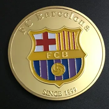 2 vnt Su Messi Ronaldo futbolo žaidėjas sport star ženklelis auksą, padengtą futbolo spalvos 40 mm, suvenyrų kolekcines monetos