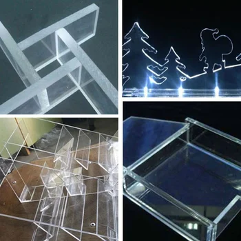 200*200mm organinio Stiklo Skaidraus skaidraus Akrilo 3D Lempos Aksesuaras Valdybos Plastiko, Organinio Stiklo Lapas polimetilmetakrilatą