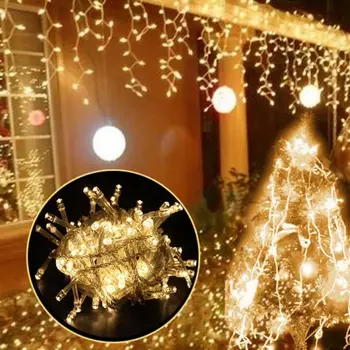 200 LED 20m LED Apšvietimas String papuošalai Kalėdų Šviesos Šventė Apšvietimo Šalis Vestuvių 220V Lauko Šviesos Juostelės