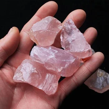 200gNatural Raw Pink Rose Kvarco Kristalo Šiurkštus Akmens Pavyzdys Gydymo Kristalų Meilės Gamtiniai Akmenys ir Mineralai, Žuvų Bakas Akmens