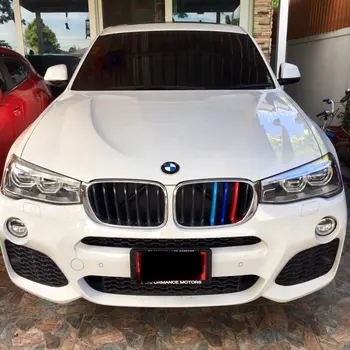 2011 m. iki 2018 m BMW X3 X4 F25 F26 G01 G02 3D optikos M Priekinės Grotelės, Grotelės, Apdailos Juostų Padengti veiklos Apdailos Lipdukai