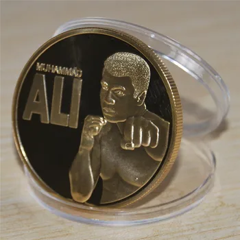 2016 Aukso Monetos,JAV Karalius Bokso Mohammed Ali Monetos,10vnt/lot nemokamas pristatymas
