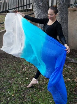 2016 dizaino, nekilnojamojo šilko pilvo šokių šydas, pigūs šokių vualiai,tari perut kostum šydas, didmeninė 250*114cm baltas turkis mėlynas