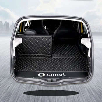 - 2018 m. Smart 453 Forfour galiniai lauke anti-purvinas trinkelėmis anglies pluošto modelio juodos bagažo skyriaus kilimėlis automobilio formos, auto dalys, Optikos