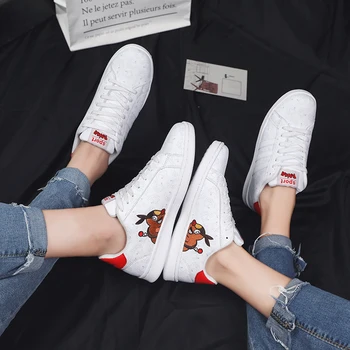 2019 2019 naują atsitiktinis moteriški batai, vyriški batai pora drobės zapatos de mujer balti sportbačiai teniso didelio dydžio