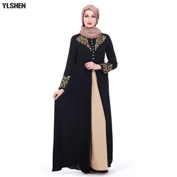 2019 Abaja Dubajaus Musulmonų Suknelė Moterims Maxi Suknelės Ramadanas Moslim Malda Skraiste Suknelė, Hijab Kaftan Islamo Turkijos Islamo Apranga