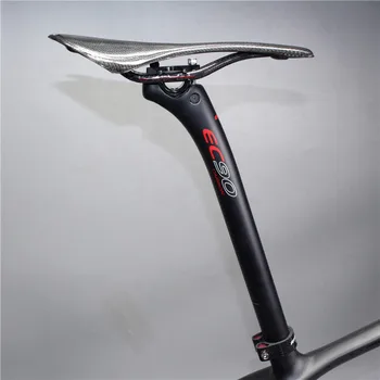 2019 EC90 anglies MTB kelių dviratis, lengvas sėdynės vamzdis dviračių nuo balnelio iškyšos anglies pluošto vamzdžių Dviratį nuo balnelio iškyšos Juoda Matinė