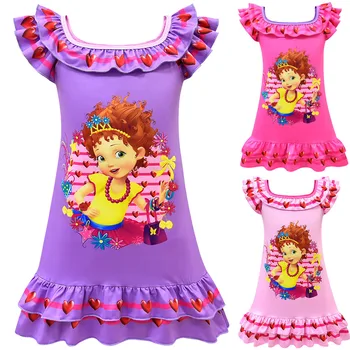 2019 Išgalvotas Nancy NIghtdress Vaikai Suknelės Mergaitėms Vasaros šalis princesė Prarasti Suknelė mergina naktiniai marškinėliai padėkos Baby girl dress