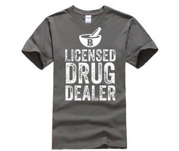 2019 Karšto Pardavimo Mados Licenciją Narkotikų Prekiautojas - Juokinga, Vaistininkas, Farmacija T-Shirt Spausdinti 3d marškinėliai Cool Viršų Mados