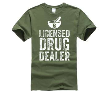 2019 Karšto Pardavimo Mados Licenciją Narkotikų Prekiautojas - Juokinga, Vaistininkas, Farmacija T-Shirt Spausdinti 3d marškinėliai Cool Viršų Mados