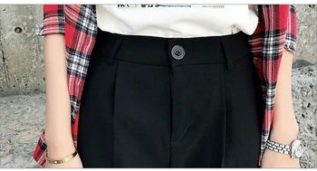 2019 Kietas oficialų Haremo Kelnės mados Pavasario Rudens Moterų Kelnes Priežastinis plius dydžio Kelnės moterims office Lady darbo kelnės 5093 50