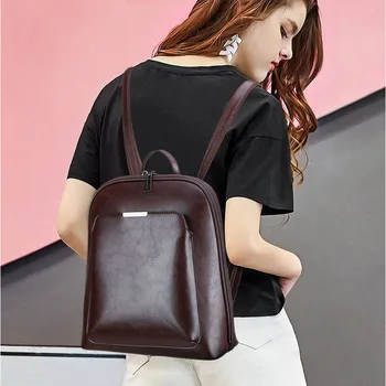 2019 m. Vasaros mada moterims, kuprinės, aukštos kokybės odos kuprinės moterų bagpack kietas mokyklos pečių maišą mergaitėms Maišeliu Dos