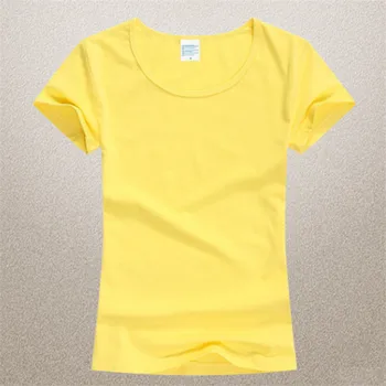 2019 m. Vasarą Aukštos Kokybės 15 Spalva S-2XL Paprasto Marškinėliai Moterims Elastinės Medvilnės Marškinėlius Moteris Atsitiktinis trumpomis Rankovėmis T-shirt